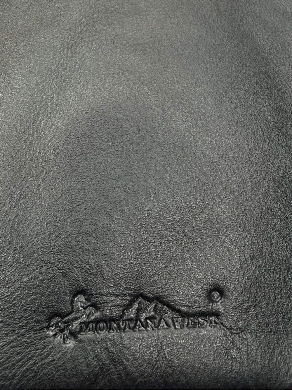 Montana West  Cowhide Crossbody Fringe Purse in Black Leather